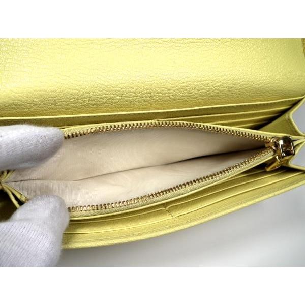 miu miu（ミュウミュウ） 未使用 長財布 リボン 5M1109 イエロー