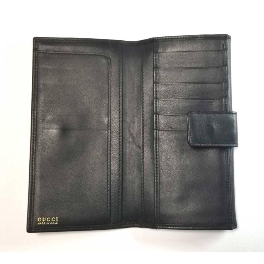 GUCCI（グッチ） 長財布 レザー バンブー 財布 ブラック 黒 レディース