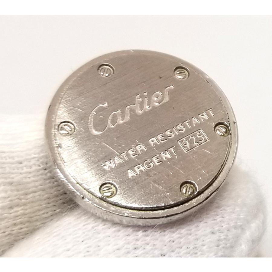 輸入 美品 カルティエ カフス ウォーターレジスタント デコール ロゴ