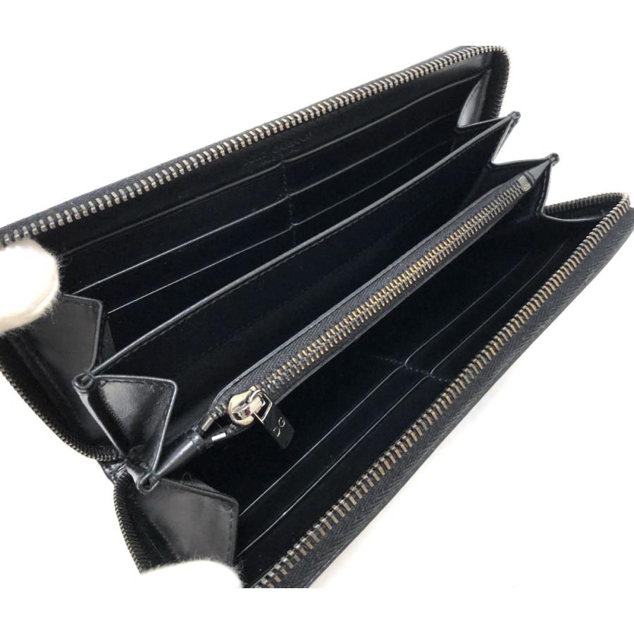 新品同様 ドルチェ&ガッバーナ 長財布 二つ折り イールレザー ブラック  