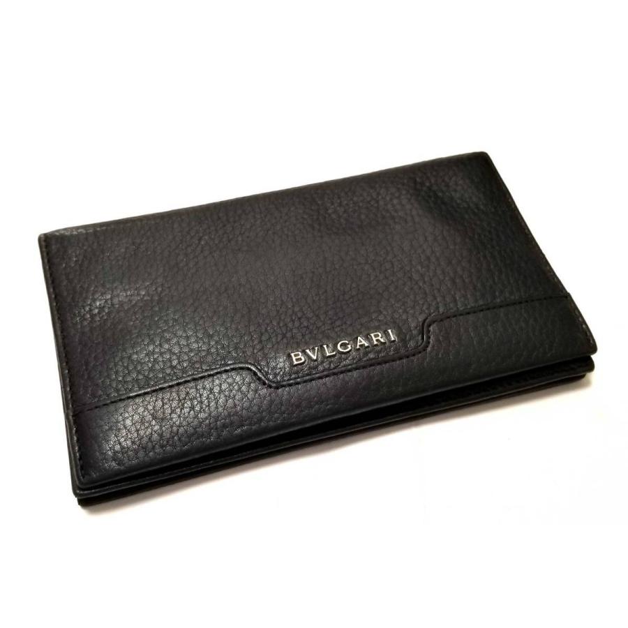 BVLGARI ブルガリ 長財布 レザー ブラック 黒 アーバン 財布 本革  