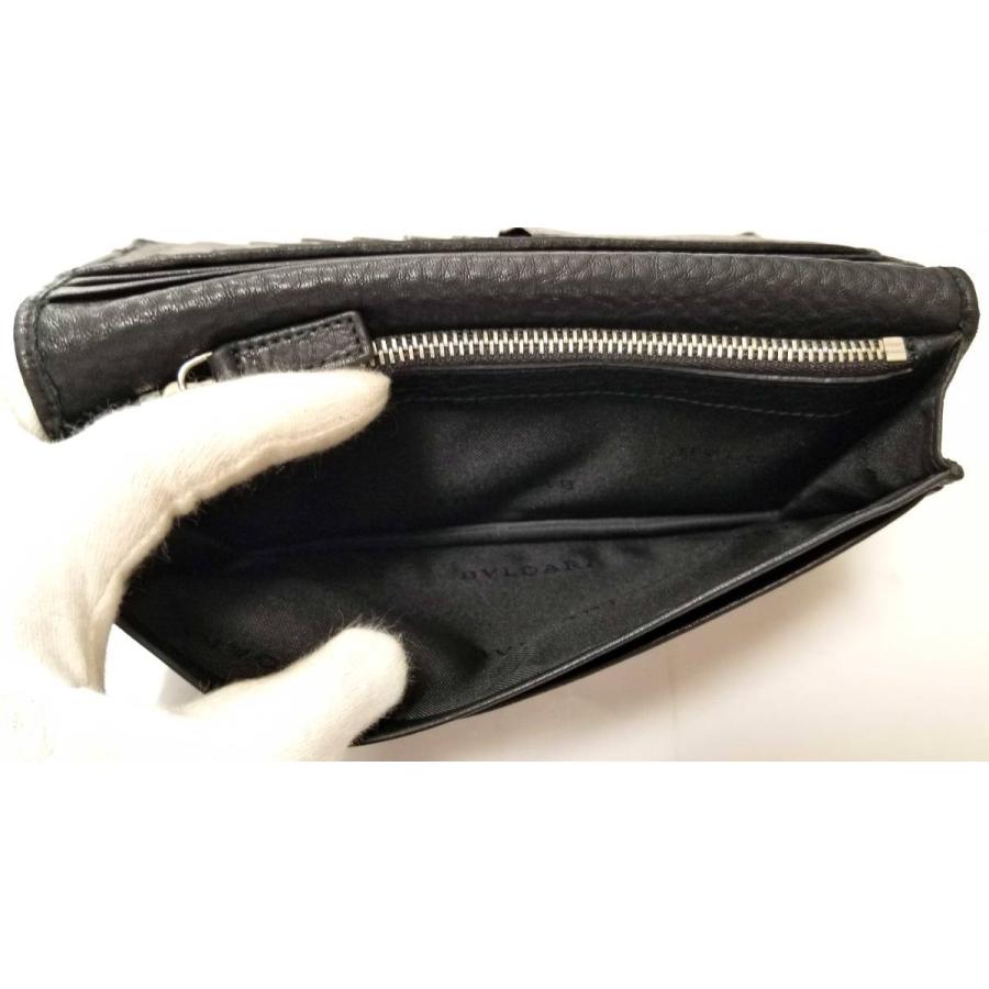 BVLGARI（ブルガリ） 長財布 レザー ブラック 黒 アーバン 財布 本革