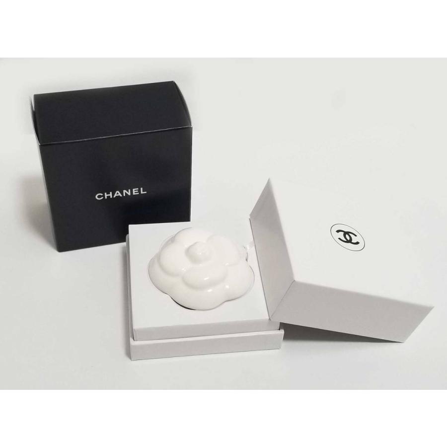 未使用 シャネル CHANEL アロマ カメリア ペーパーウエイト 文鎮