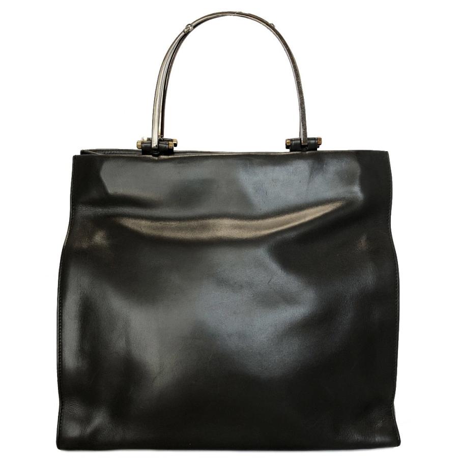 グッチ トートバック GUCCI グッチ トートバッグ 194465 黒×アイボリー キャンバス×レザー