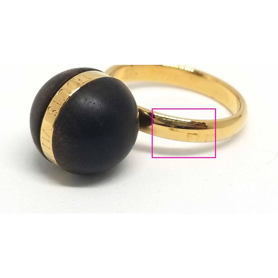 LOUIS VUITTON 美品 ルイヴィトン 指輪 ボールライン GP リング 
