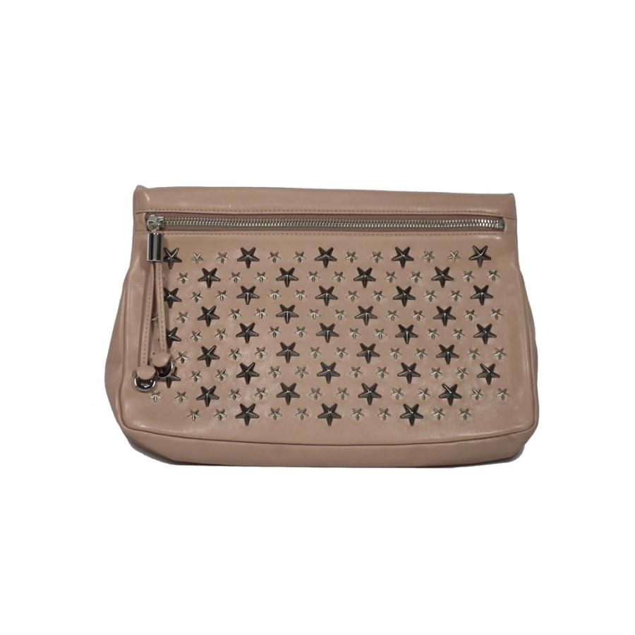 JIMMY CHOO ジミーチュウ セカンドバッグ レザー ポーチ スター JIMMY CHOO ジミーチュウ セカンドバッグ レザー ポーチ スター