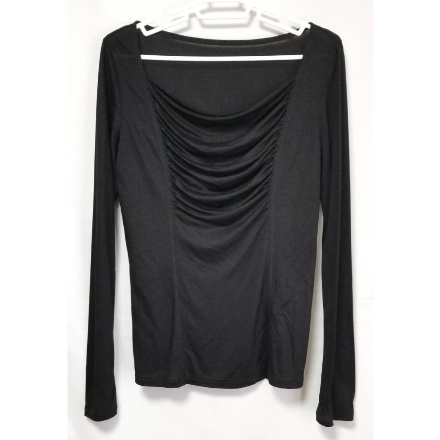 美品 NERO カットソー トップス 長袖 レディース 黒 ブラック 38 
