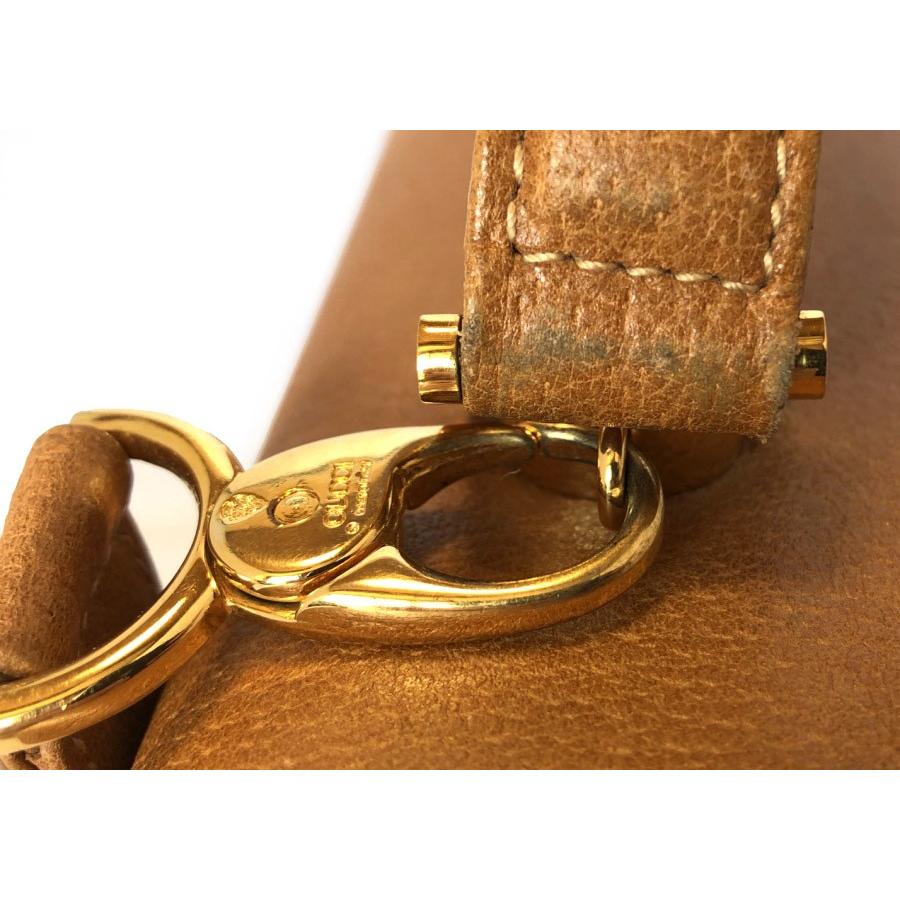 美品 グッチ 2WAY ハンドバッグ ショルダーバッグ オールドグッチ レザー ブラウン 茶色 レディース フォーマル オールレザー GUCCI GUCCI（グッチ） 2WAY ハンドバッグ ショルダーバッグ オールドグッチ