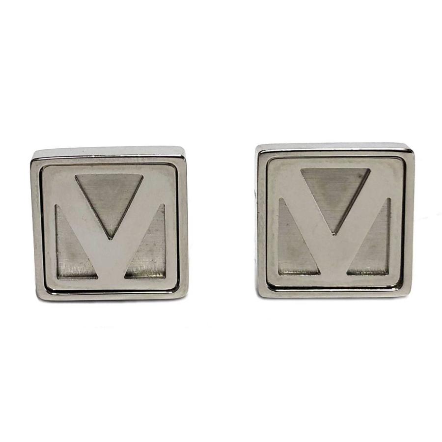 新品同様 ルイヴィトン カフス ブドンドゥマンシェット Vスクエア  