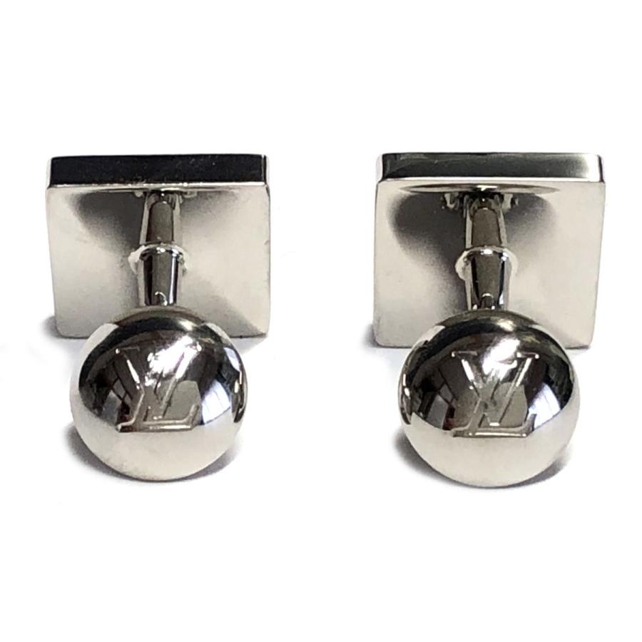 新品同様 ルイヴィトン カフス ブドンドゥマンシェット Vスクエア  