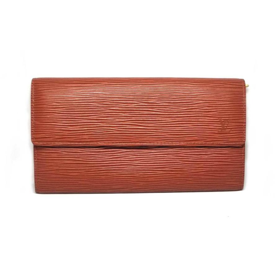 ルイヴィトン 長財布 エピ ケニアンブラウン ポルトモネ クレディ サラ  