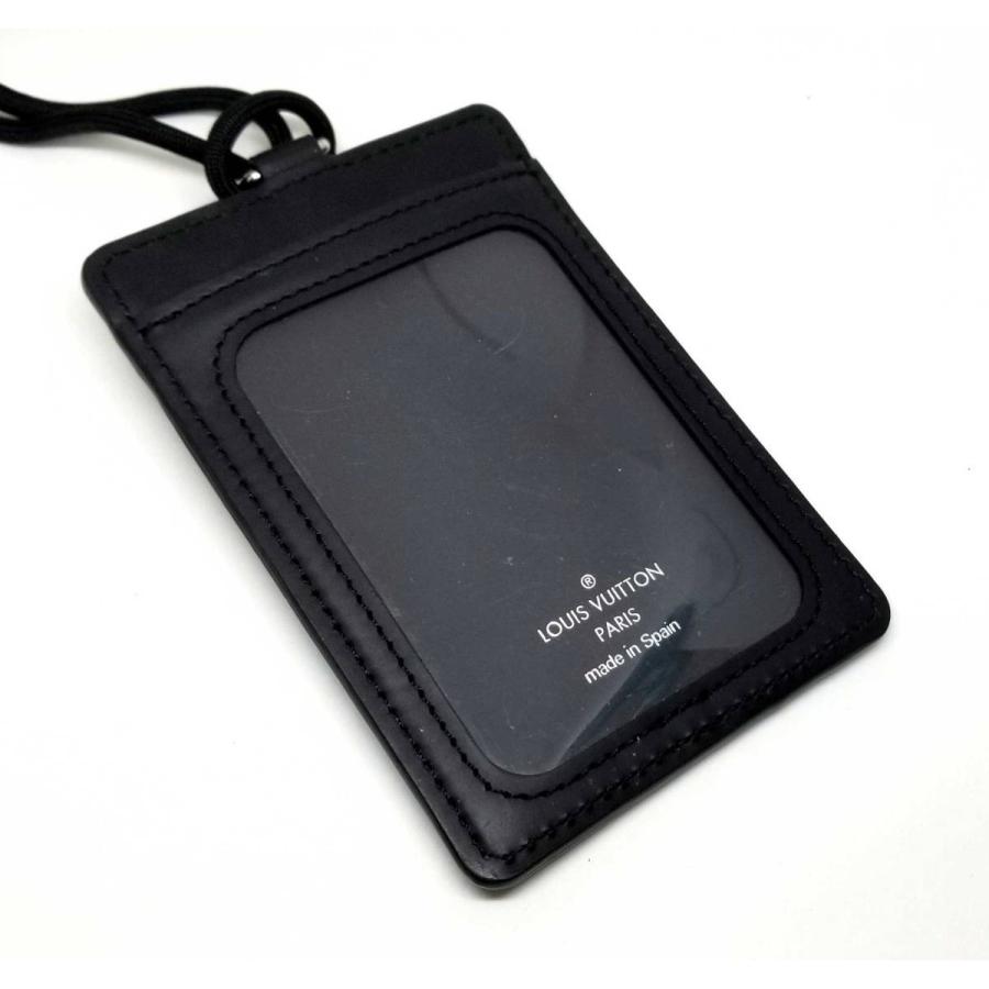 ルイヴィトン IDカードホルダー IDカードケース カードケース ネックストラップ付 ダミエ ポルトカルトID ブラック メンズ