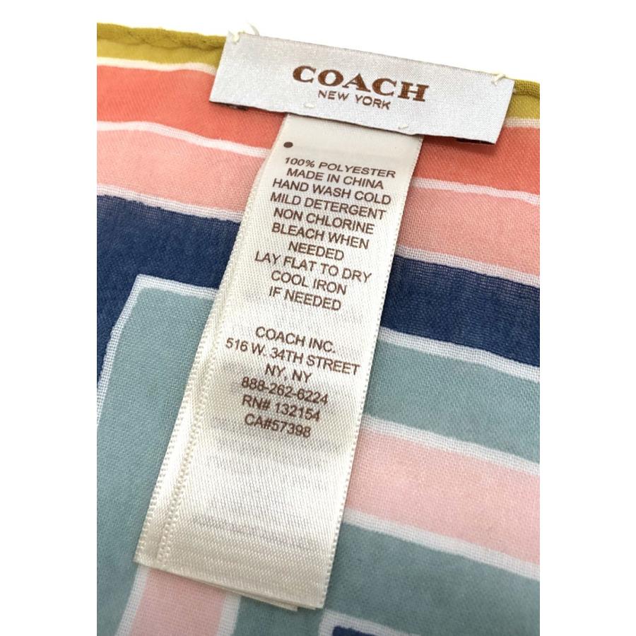コーチ ストール マルチカラー 大判 110ｃｍ ストライプ 春夏 レディース 美品 ロゴ ＣＯＡＣＨ　スカーフ 楽天市場】コーチ ストール マルチカラー 大判 110cm ストライプ 春