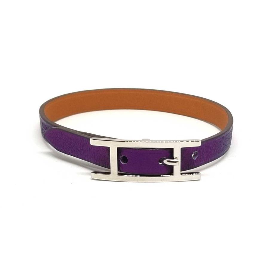 HERMES 新品同様 エルメス ブレスレット レザー アピ レザン Hapi 