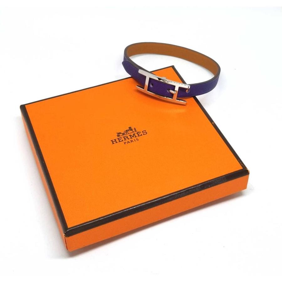 HERMES 新品同様 エルメス ブレスレット レザー アピ レザン Hapi 