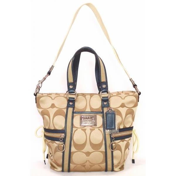COACH シグネチャー 2WAY トートバッグ COACH（コーチ） 2WAY トートバッグ ファスナー付 シグネチャー
