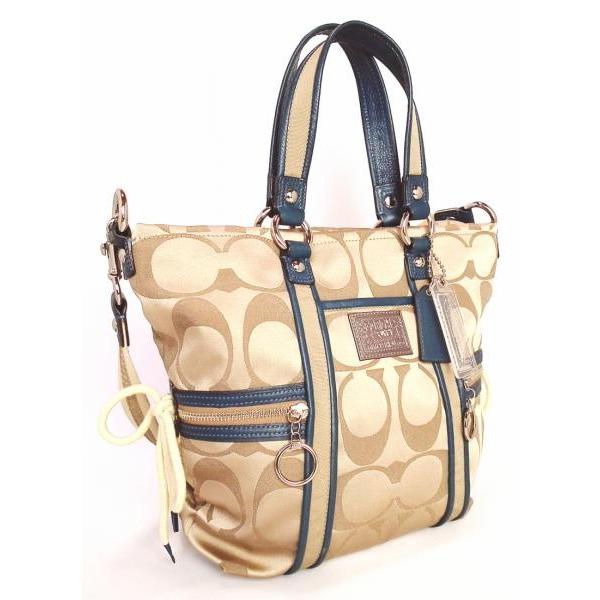 COACH（コーチ） 2WAY トートバッグ ファスナー付 シグネチャー