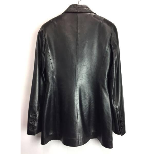 LOEWE（ロエベ） レザー ジャケット ブラック レディース : ブラン