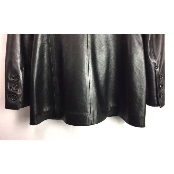 LOEWE（ロエベ） レザー ジャケット ブラック レディース : ブラン