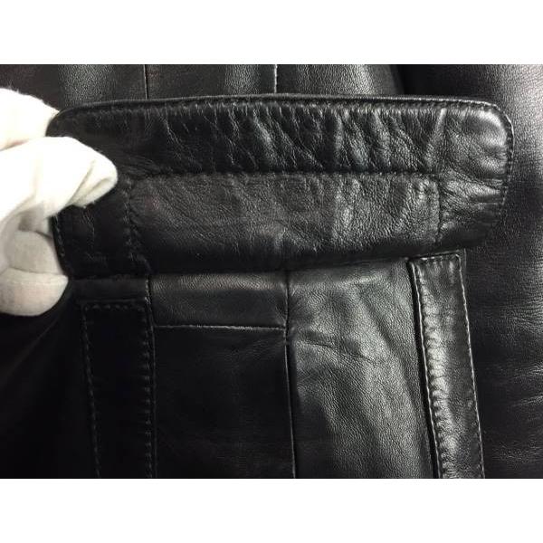 LOEWE（ロエベ） レザー ジャケット ブラック レディース : ブラン