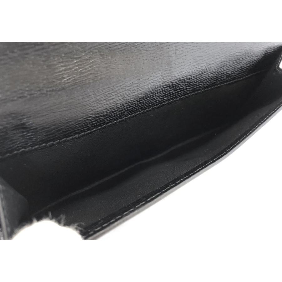 GUCCI（グッチ） 良好 長財布 レザー ブラック 黒 ジャッキー クリップ