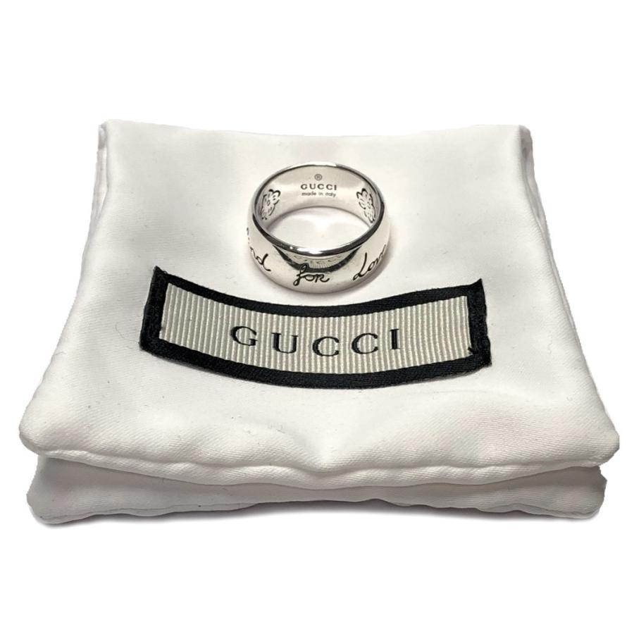 GUCCI グッチ リング 指輪 ブラインド フォー ラブ 455248 シルバー 