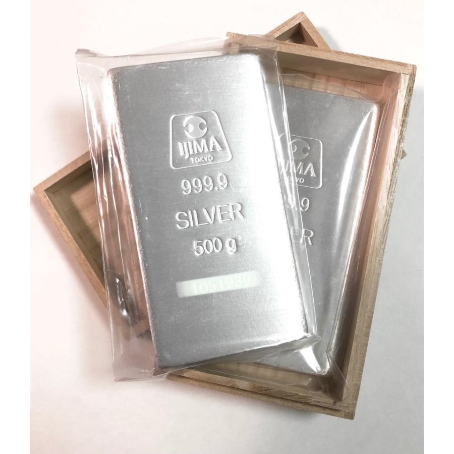 新品】【未開封】井嶋金銀工業 純銀 インゴット ingot 500ｇ×2本セット