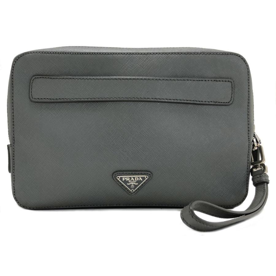 美品 プラダ セカンドバッグ クラッチバッグ レザー グレー メンズ クラッチ Vr0052 Prada 紳士用 三角プレート 集金バッグ T ブランディールyahoo ショップ 通販 Yahoo ショッピング