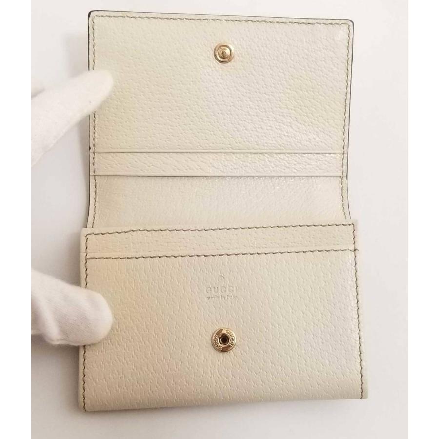 新品同様 グッチ カードケース 名刺入れ レディース 二つ折り GG  