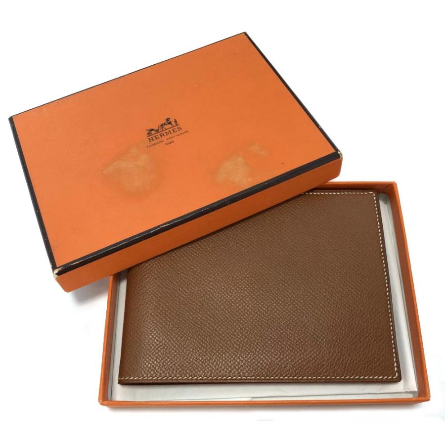 未使用 エルメス 財布 札入れ 二つ折り メンズ レディース クシュベル  