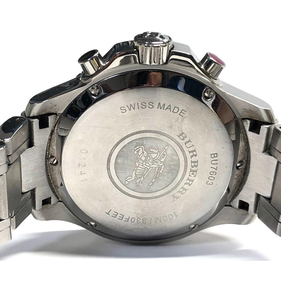 BURBERRY 美品 バーバリー 時計 クロノグラフ BU7603 メンズ クォーツ 