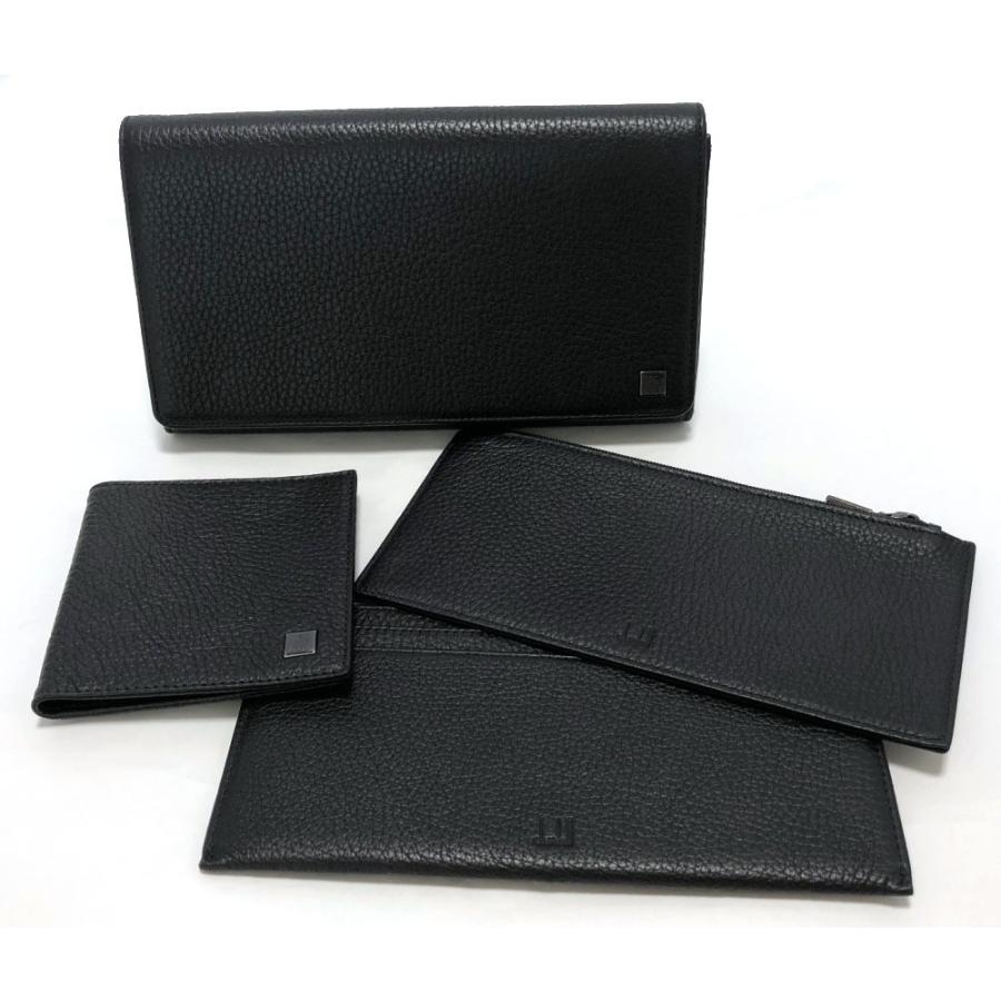 dunhill 長財布 黒 L2R445A dunhill（ダンヒル） 長財布 型押しレザー オーガナイザー ヨーク
