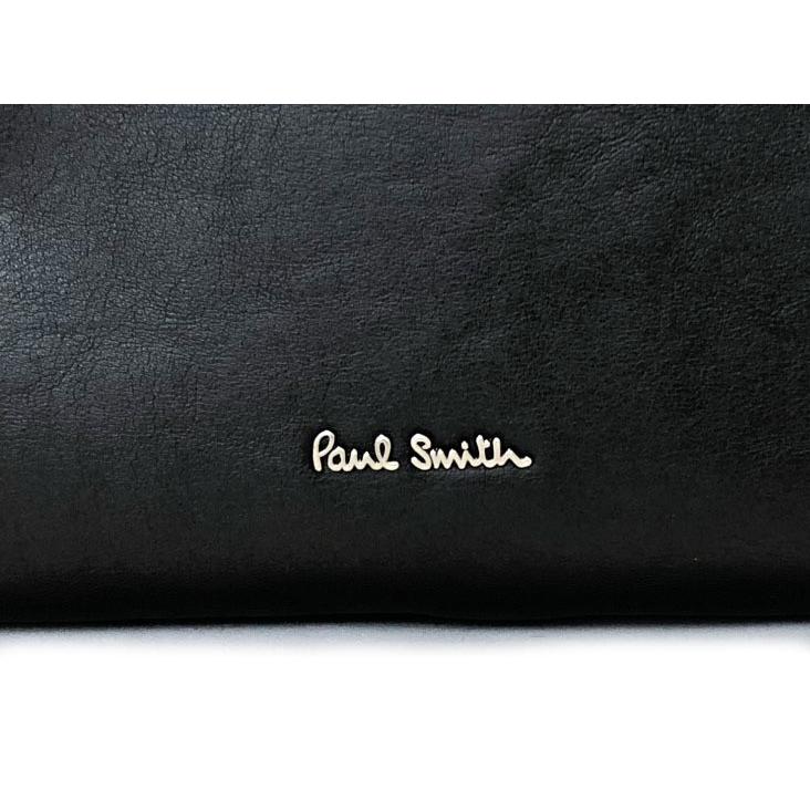 ポールスミス 軽量 ブリーフケース ビジネスバッグ 書類かばん ブラック 黒 メンズ レザー 本革 グラナダ 美品 Paul Smith ロゴ