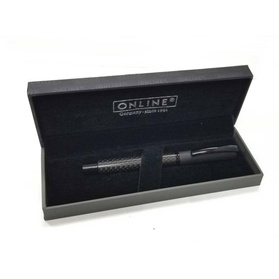 オンライン 万年筆 ビジョン ブラック カーボン 黒 36011 ＯＮＬＩＮＥ ビジョンカーボン アルミニウム 美品 美品 オンライン 万年筆 ビジョン ブラック カーボン 黒 36011