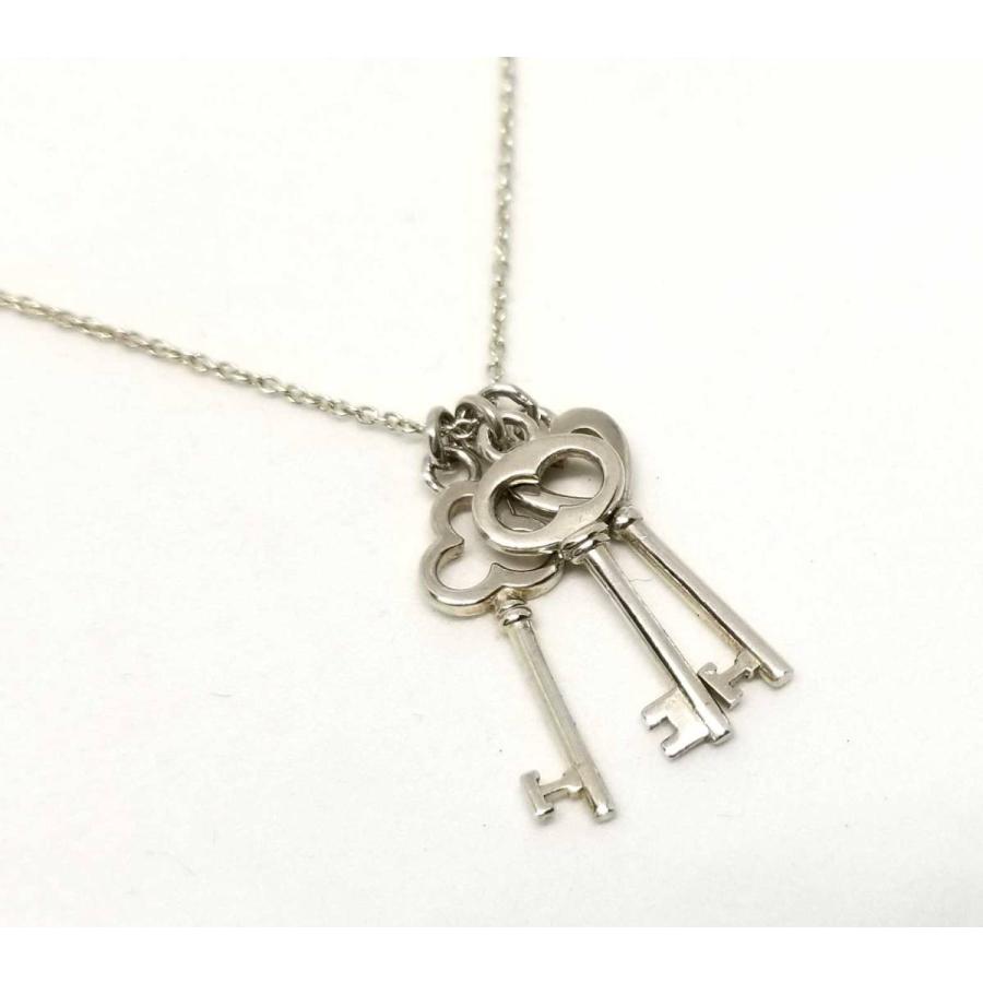 美品 ティファニー 鍵 3連 キー 3つ ペンダント ハート クローバー Sv925 シルバー レディース Tiffany W ブランディールyahoo ショップ 通販 Yahoo ショッピング