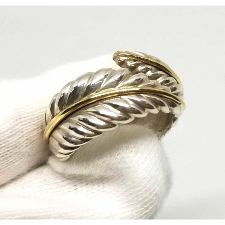 TIFFANY&Co. 美品 ティファニー コンビ リング 指輪 リーフ 葉 TIFFANY&Co. 美品 ティファニー コンビ リング 指輪 リーフ 葉