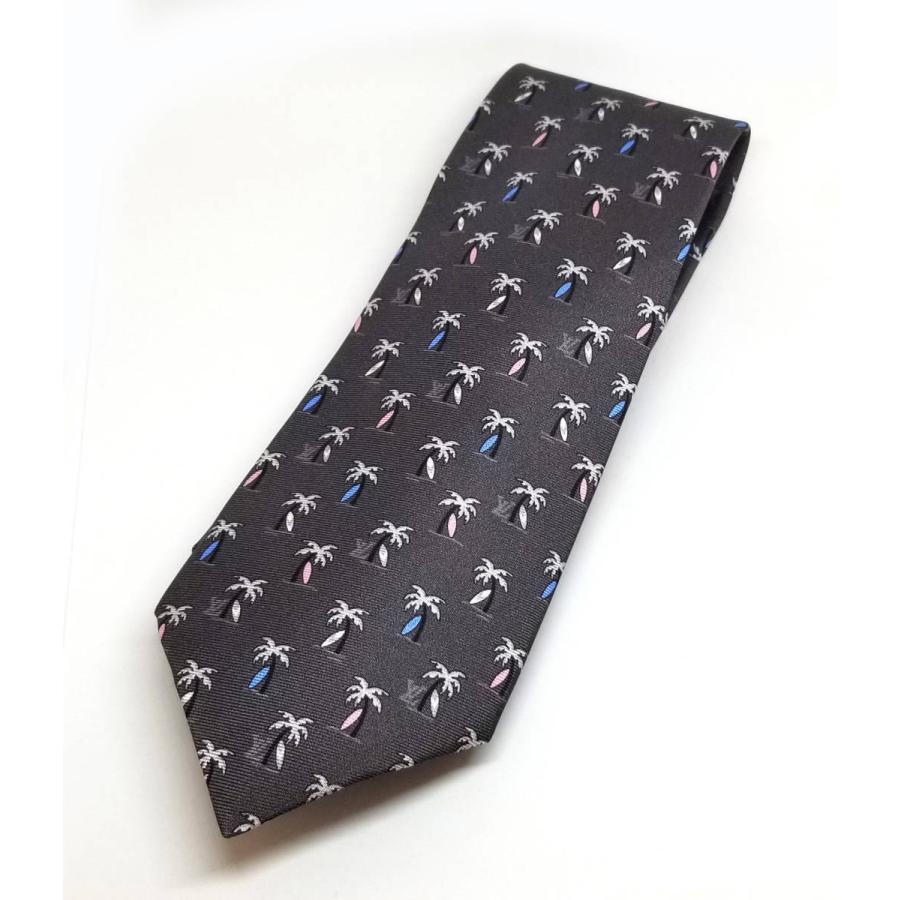 ルイヴィトン ネクタイ M71735 LOUIS VUITTON ヤシの木 ヴィトン LV