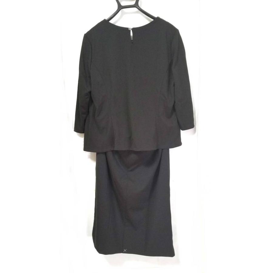 未使用 大きいサイズ セットアップ ブラック グレー スカート 23ABR