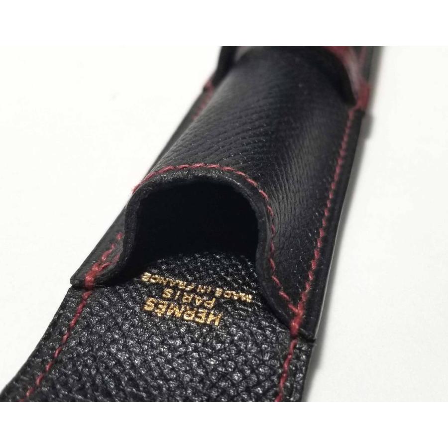 エルメスペンケースバイカラーブラック×レッド