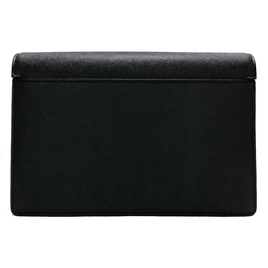未使用保管品】バーバリー クラッチバッグ ロゴ金具 鍵付 レザー 