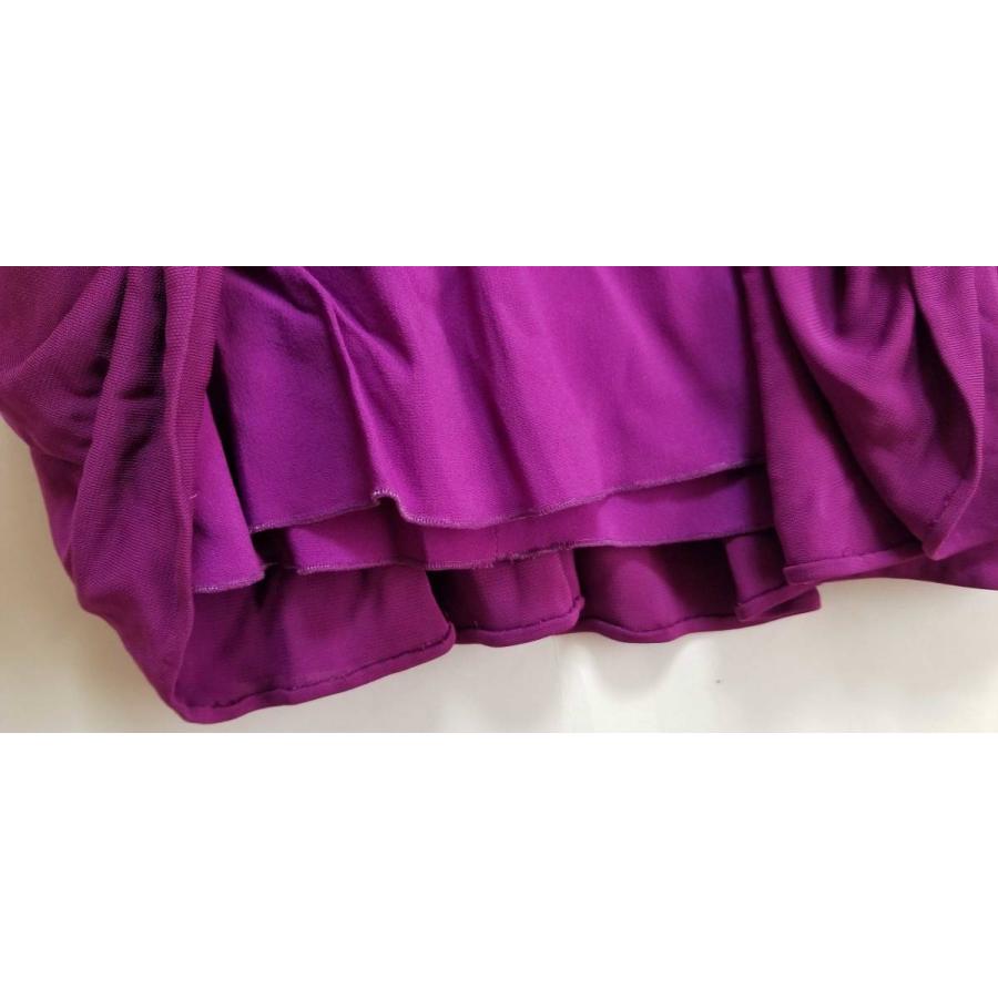 未使用 タグ付き アルベルタ フェレッティ ドレス ワンピース 42 半袖 レディース A FERRETTI 紫 パープル レーヨン 【中古】 ALBERTA FERRETTI（アルベルタフェレッティ） 未使用 タグ付き