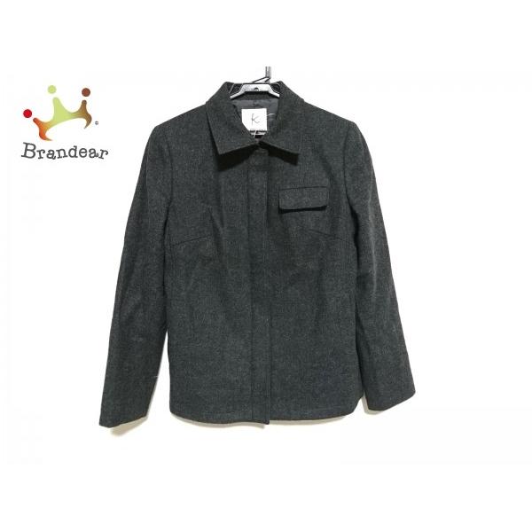 祝開店大放出セール開催中 クミキョク 組曲 Kumikyoku ジャケット レディース 美品 ダークグレー ジップアップ スペシャル特価