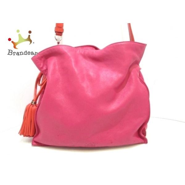 素晴らしい外見 Loewe フラメンコ タッセル レザー ブランディア ロエベ Loewe バッグ ショルダーバッグ ロエベ ロエベ ピンク オレンジ ショルダーバッグ 値下げ Loewe 値下げ ヤフーショップ