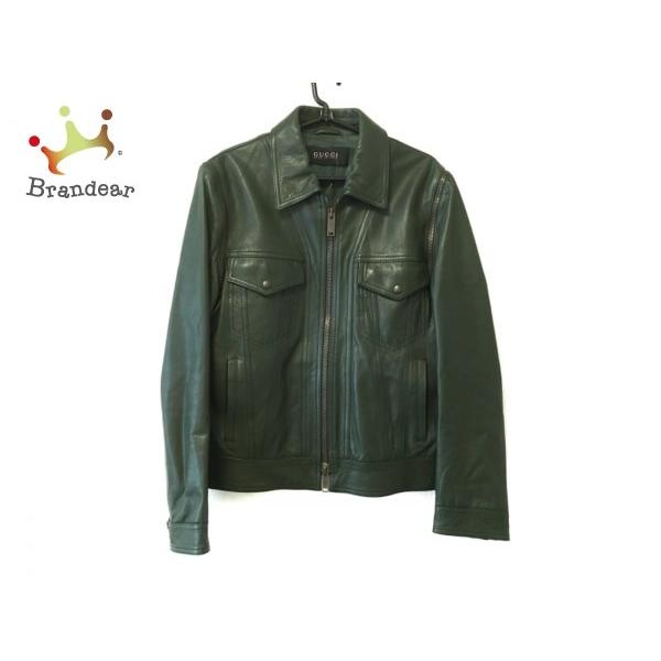 グッチ Gucci ブルゾン サイズ48 0527 M メンズ Gucci 0527 新着 グリーン メンズファッション ヤフーショップ