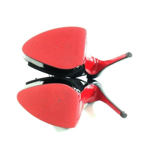 Web限定 クリスチャンルブタン Christian Louboutin サンダル 37 レディース 美品 黒 アウトソール張替済 値下げ 09 在庫一掃最安挑戦 Mercurytechnologies Mn Com