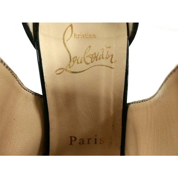 Web限定 クリスチャンルブタン Christian Louboutin サンダル 37 レディース 美品 黒 アウトソール張替済 値下げ 09 在庫一掃最安挑戦 Mercurytechnologies Mn Com