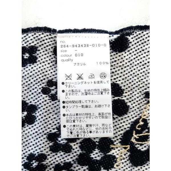 公式限定新作 送料無料 マリークワント Mary Quant マフラー レディース 美品 黒 白 花柄 アクリル 目玉 送料無料 Www Centrodeladultomayor Com Uy