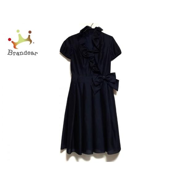 限定製作 ルネ Rene ワンピース サイズ36 S レディース ダークネイビー 半袖 ロング フリル 新着 新規購入 Abmicse Org