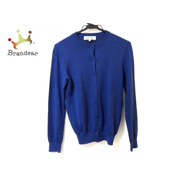 新到着 S サイズ36 カーディガン Enfold エンフォルド カーディガン Enfold エンフォルド レディース 値下げ ブルー カーディガン ボレロ