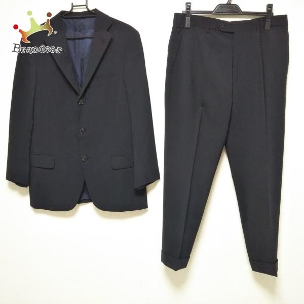 Rakuten ベルヴェスト Belvest シングルスーツ メンズ 美品 ダークネイビー グレー ストライプ 新着 高速配送 Lewisfamilyinsurance Com